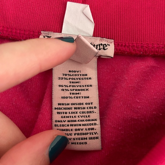 Juicy Couture women’s hot pink soft velour drawstring joggers sweatpants‎ medium - Picture 8 of 9